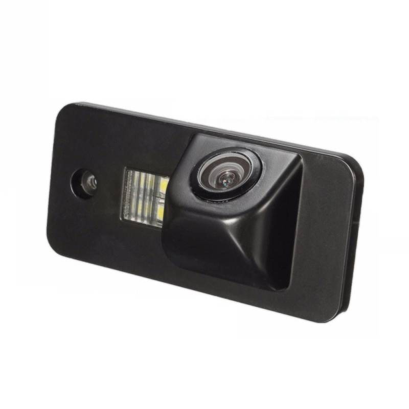 Kalakass 12V HD CCD Rückfahrkamera für Auto Nummernschild mit 170 Grad Weitwinkel-Objektiv Nachtsicht wasserdichte IP67 Einparkhilfe kompatibel mit A3 A4 A5 A6 A6L A8 Q7 S4 RS4 S5 TT von kalakass