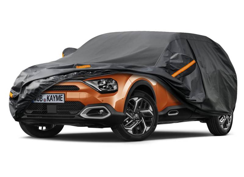 Kayme Autoabdeckung Wasserdicht Atmungsaktiv Passend für 2004-2024 Citroen C4 (Nicht geeignet für Picasso und Aircross), Vollgarage Autoplane für Sonne Staub Schutz，Auto Abdeckung(3-7 Tage liefern) von kayme