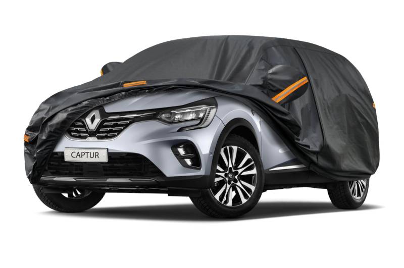 Kayme Autoplane Wasserdicht Atmungsaktiv Passend für 2013-2024 Renault Captur, 7 Schichten Vollgarage Autoabdeckung für Regen Sonne Staub Schutz, Auto Abdeckplane Abdeckung. von kayme