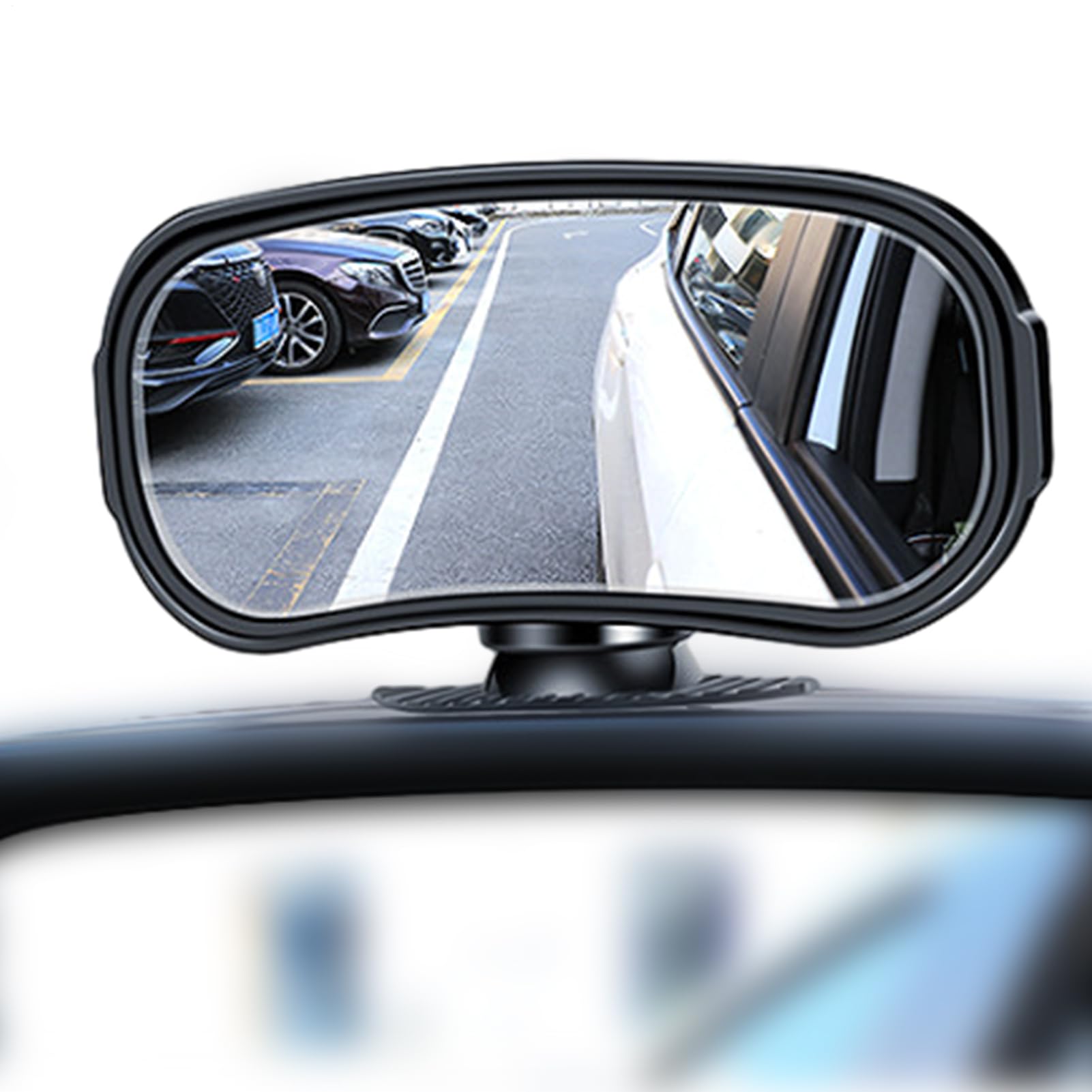 Heckansicht Hilfspiegel - 360 ° Einstellbares Weitwinkelspiegel, Wasserdichte Rotierbare Seitenspiegel Der Seitenspiegel, Sicherheitshilfsseite Blind Spot -Spiegel Für Autos, Schwarz von kdkskss