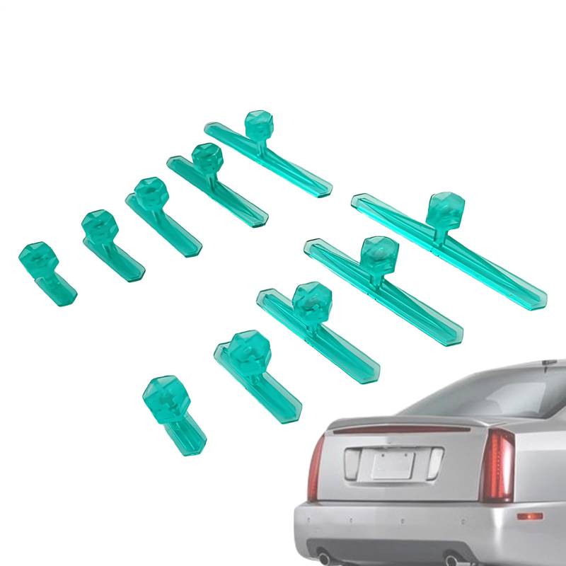kdkskss Beulenentfernungs-Set - 10X Beulenentfernungs Tools | Ausziehbares Reparaturblech, Multifunktioneller Heber, Wartungsset für Karosseriearbeiten von kdkskss