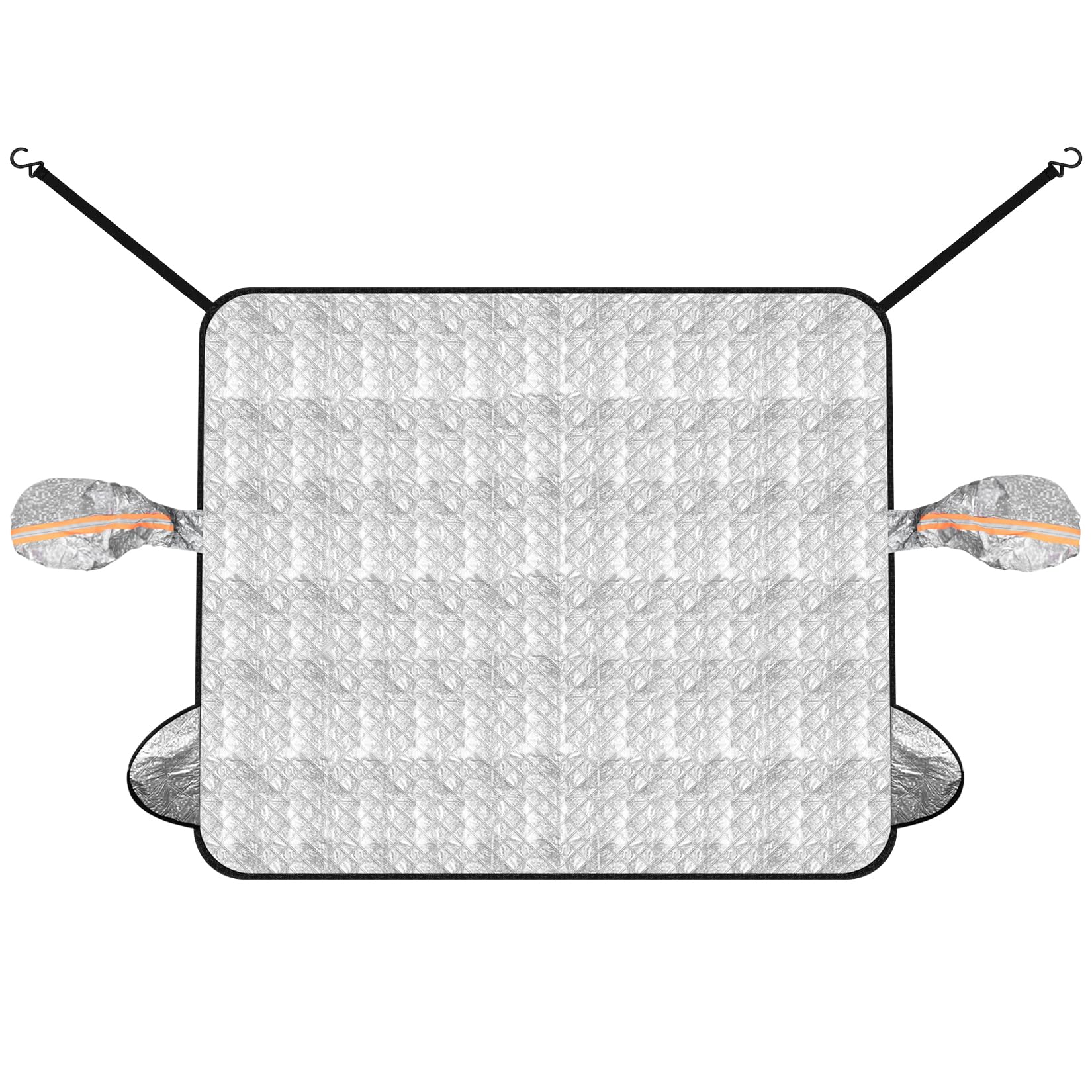 Windschutzscheibenabdeckung Winter, Auto Frontscheibenabdeckung Winter, Scheibenschutz Auto Frontscheibe mit Magnet,Autoscheibenabdeckung für Gegen Schnee EIS Frostschutz Sonnenschutz(165 x 142 cm) von kebitedamai