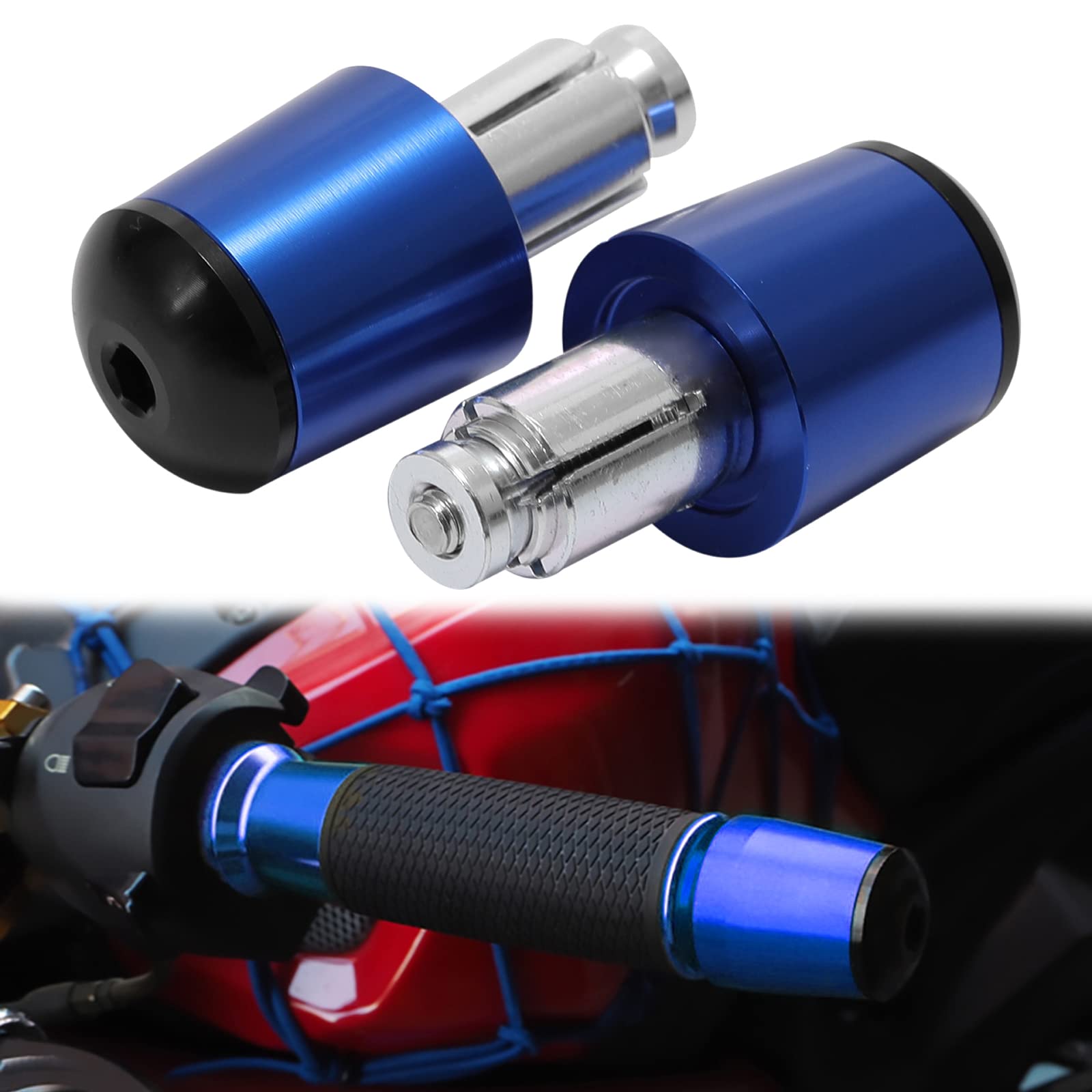 KEEPDSGN 7/8" 22mm-24mm Motorrad Lenkerendkappen, Aluminium Motorrad Lenkerstopfen Kompatibel mit XJ6 XJ6N FZ1 FZ6 FZ09 MT03 MT07 MT09 MT10 YZF R1 R6. KEEPDSGN 7/8" 22mm-24mm Motorrad Lenkerendkappen, Aluminium Motorrad Lenkerstopfen Kompatibel mit XJ6 XJ6N FZ1 FZ6 FZ09 MT03 MT07 MT09 MT10 YZF R1 R6. von KEEPDSGN
