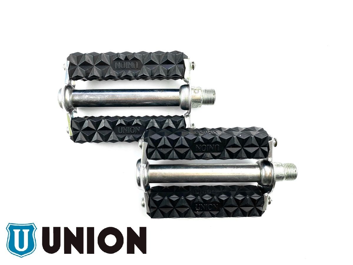 1 Paar Union Pedale schwarz klassisch Blockpedalen 3D Mofa Moped von kein Hersteller