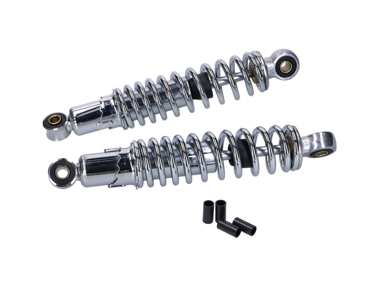 Stabile dicke Stoßdämpfer als SET 260mm in chrom inkl. Reduzierhülsen Stabile dicke Stoßdämpfer als SET 260mm in chrom inkl. Reduzierhülsen von kein Hersteller