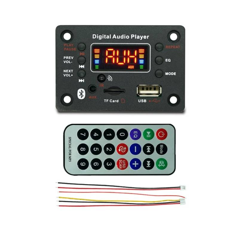 kekaa 2X40W Verstärker Stereo MP3 Decoder Board Decoder Board 7V-25V Audio Power Bluetooth 5.0 FM Radio JQ-D128BT Modul von kekaa