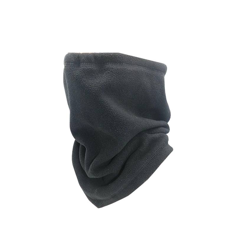 keynoyin Doppelseitiger Fleece-Schal mit Kordelzug, Radfahren, Outdoor-Sport, Fleece, winddicht, Schwarz von keynoyin
