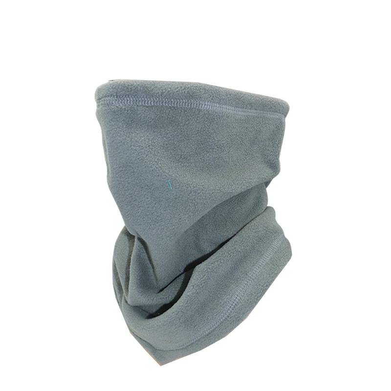 keynoyin Doppelseitiger Fleece-Schal mit Kordelzug, Radfahren, Outdoor-Sport, Samt, winddicht, Grau von keynoyin