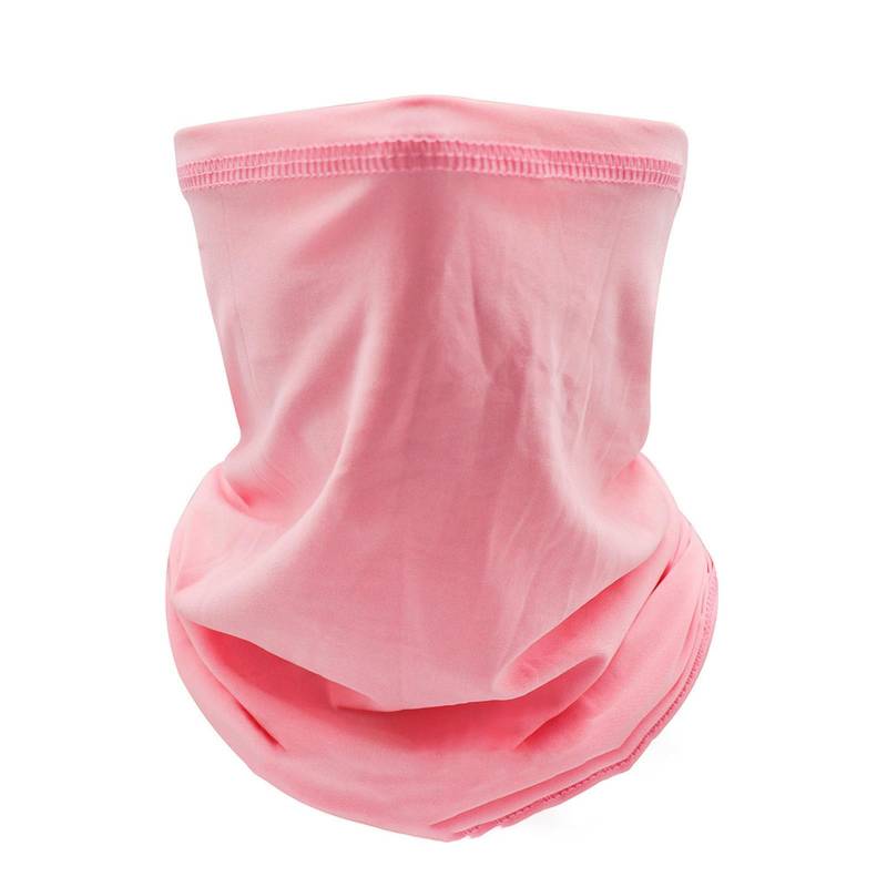 keynoyin Mesh Baiku Silk Kopftuch Multifunktionstuch Outdoor Sonnenschutz Radfahren - Rosa Milchseide von keynoyin