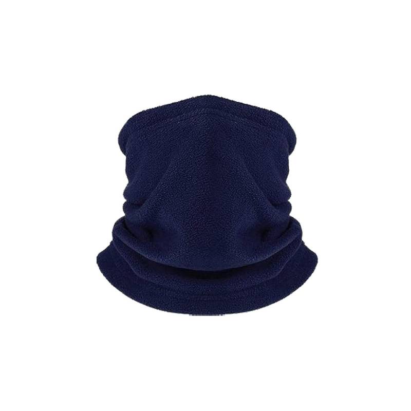 keynoyin Outdoor-Fleece-Schal, warm, einfarbig, kältebeständig, Dunkelblau von keynoyin