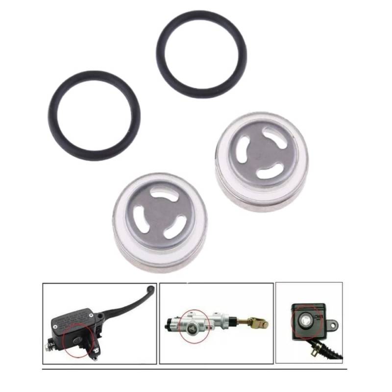 2X Motorrad SCHAUGLAS Ø 18 mm Bremspumpe Bremsflüssigkeitsbehälter Reparatursatz passt für Bremse Master Zylinder Reservoir Motorrad Dirt Bike Roller Yamaha Kawasaki Hondaa Suzukii von keyscover
