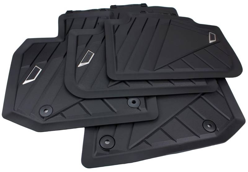 kfz-premiumteile24 Original Fußmatten Kompatibel mit X3 (G45) Baujahr ab 11/2024 Automatten Premium Qualität Allwetter mit Schriftzug vorne + hinten Schwarz von kfz-premiumteile24