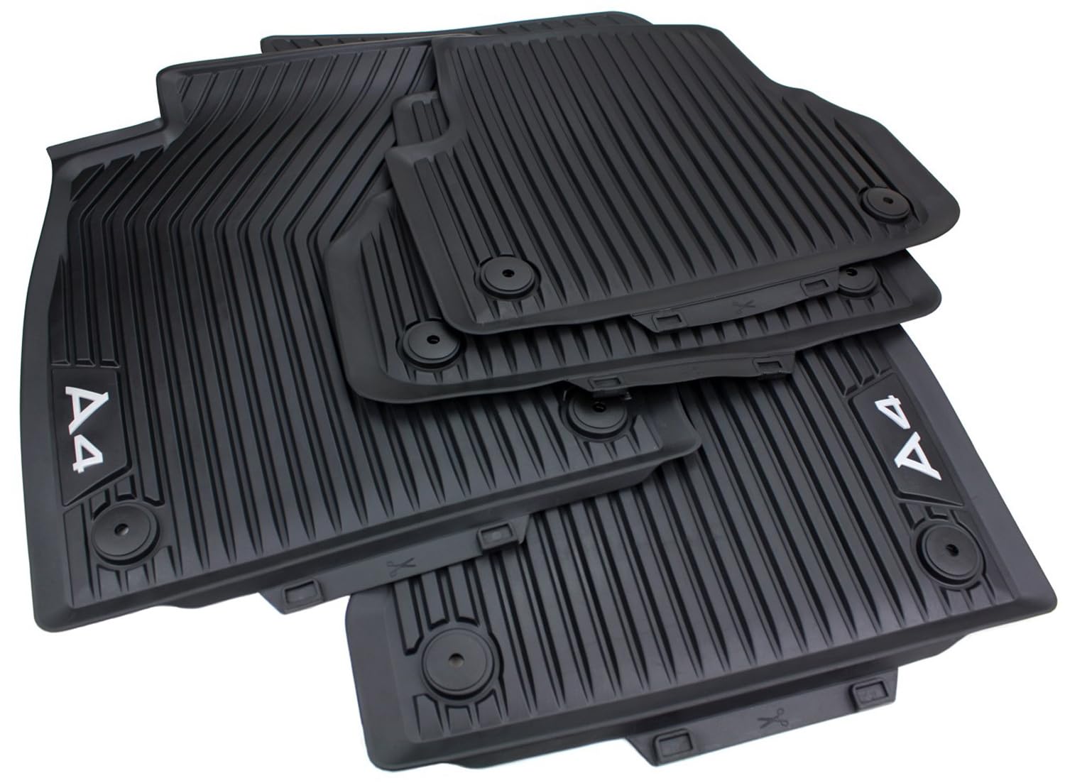 Original Gummimatten Kompatibel mit A4 S4 RS4 8W (B9) Fußmatten Automatten Premium Qualität Allwetter Matten 100% Passgenau 4-teilig von kfz-premiumteile24