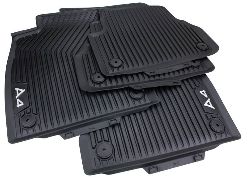 Original Gummimatten Kompatibel mit A4 S4 RS4 8W (B9) Fußmatten Automatten Premium Qualität Allwetter Matten 100% Passgenau 4-teilig von kfz-premiumteile24