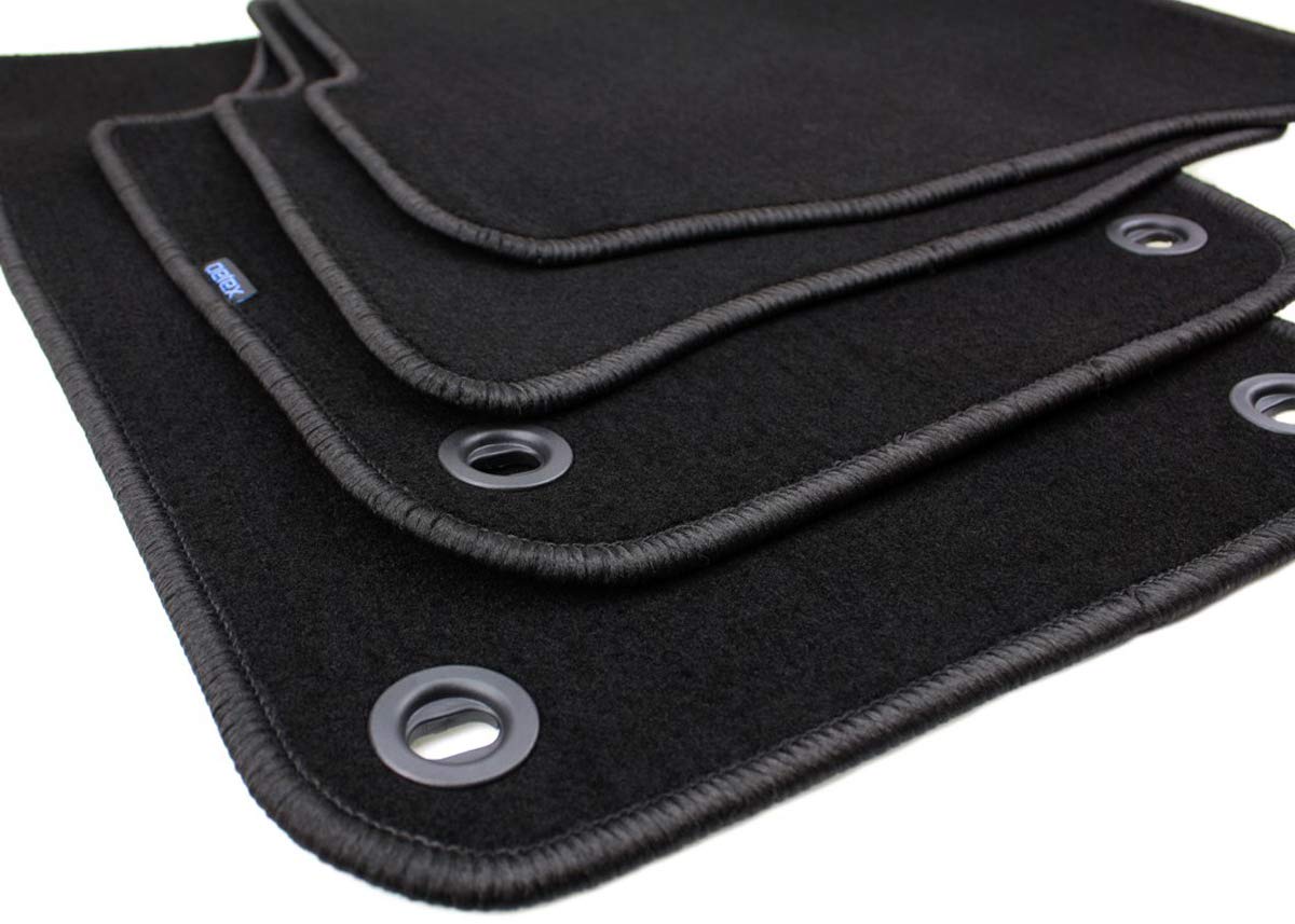 kfz-premiumteile24 Premium Fußmatten kompatibel mit Polo 9N Baujahr 2002-2009 Velours Automatten Autoteppiche 100% Passgenau Stoffmatten schwarz mit Drehknebel oval kfz-premiumteile24 Premium Fußmatten kompatibel mit Polo 9N Baujahr 2002-2009 Velours Automatten Autoteppiche 100% Passgenau Stoffmatten schwarz mit Drehknebel oval von kfz-premiumteile24