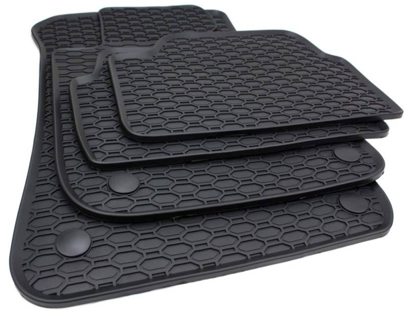 kfz-premiumteile24 Premium Gummimatten Kompatibel mit 1er E81 E82 E87 X1 E84 Fußmatten Allwetter 100% Passgenau Automatten Top Qualität Schwarz 4-teilig von kfz-premiumteile24