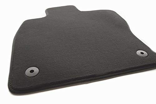 Fußmatte passend für Touran 2 5T Fahrermatte einzeln Velours Automatte vorn Fahrerseite schwarz von kh Teile