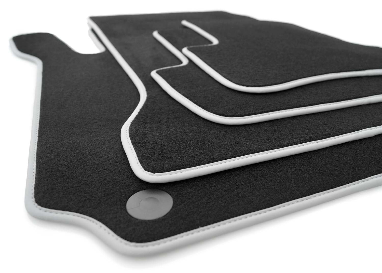 Fußmatten fürMercedes E-Klasse W213 S213 AMG Premium Velours Automatten Schwarz Silber Matten Set 4-teilig Tuning Autoteppich Plug & Play Fußmatten fürMercedes E-Klasse W213 S213 AMG Premium Velours Automatten Schwarz Silber Matten Set 4-teilig Tuning Autoteppich Plug & Play von kh Teile