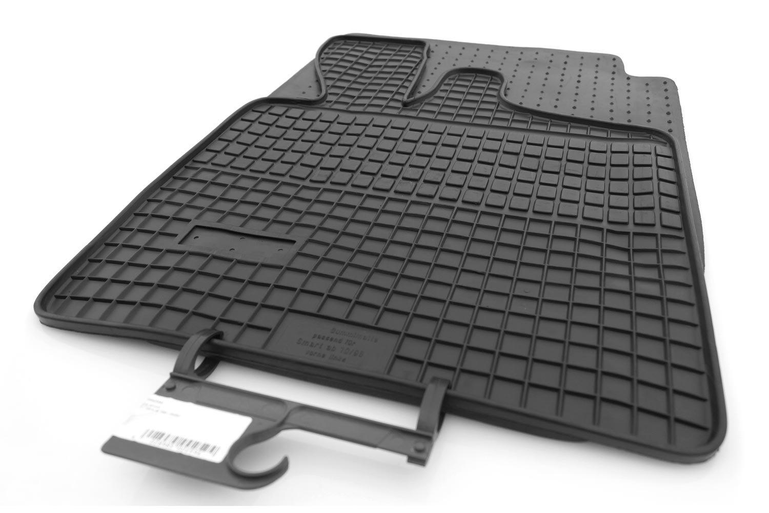 Gummimatten Smart Fortwo 450 Gummi Fußmatten Allwetter 2-teilig schwarz von kh Teile