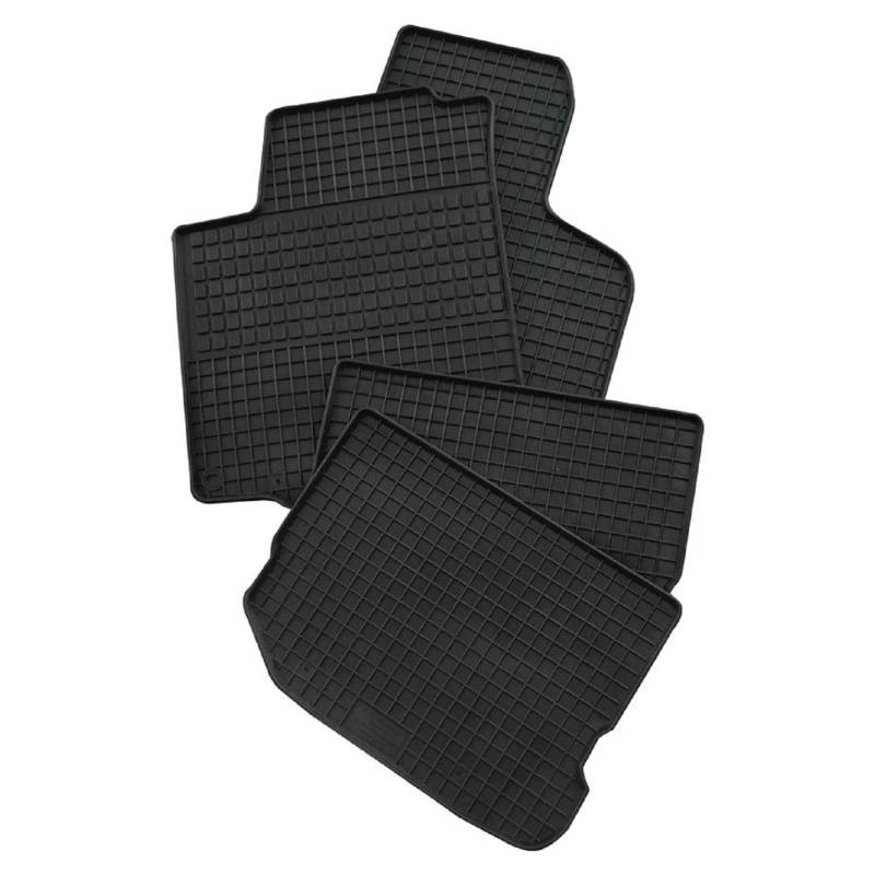 kh Teile 61010 Gummimatten passend für Golf 4 Passform Allwetter Gummi Fußmatten 4-teilig schwarz von kh Teile