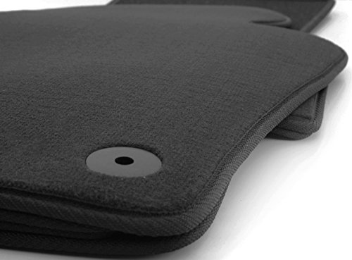 kh Teile Fußmatten/Velours Automatten Stoffmatten 4-teilig schwarz von kh Teile