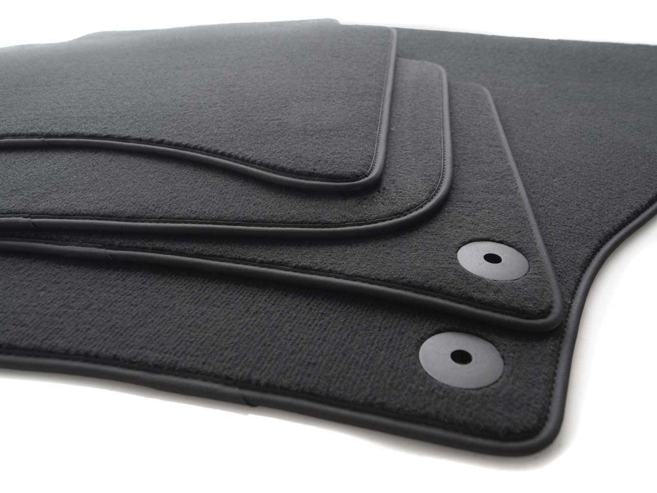 kh Teile Fußmatten passend für Karoq Velours Matten Premium Teppich Innen Automatten Schwarz 4-teilig von kh Teile