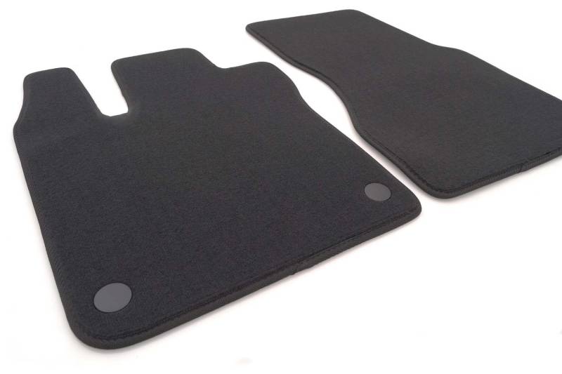 kh Teile Fußmatten für Smart Forfour 453 Velours Matten Original Qualität 2-teilig Automatten vorn schwarz von kh Teile