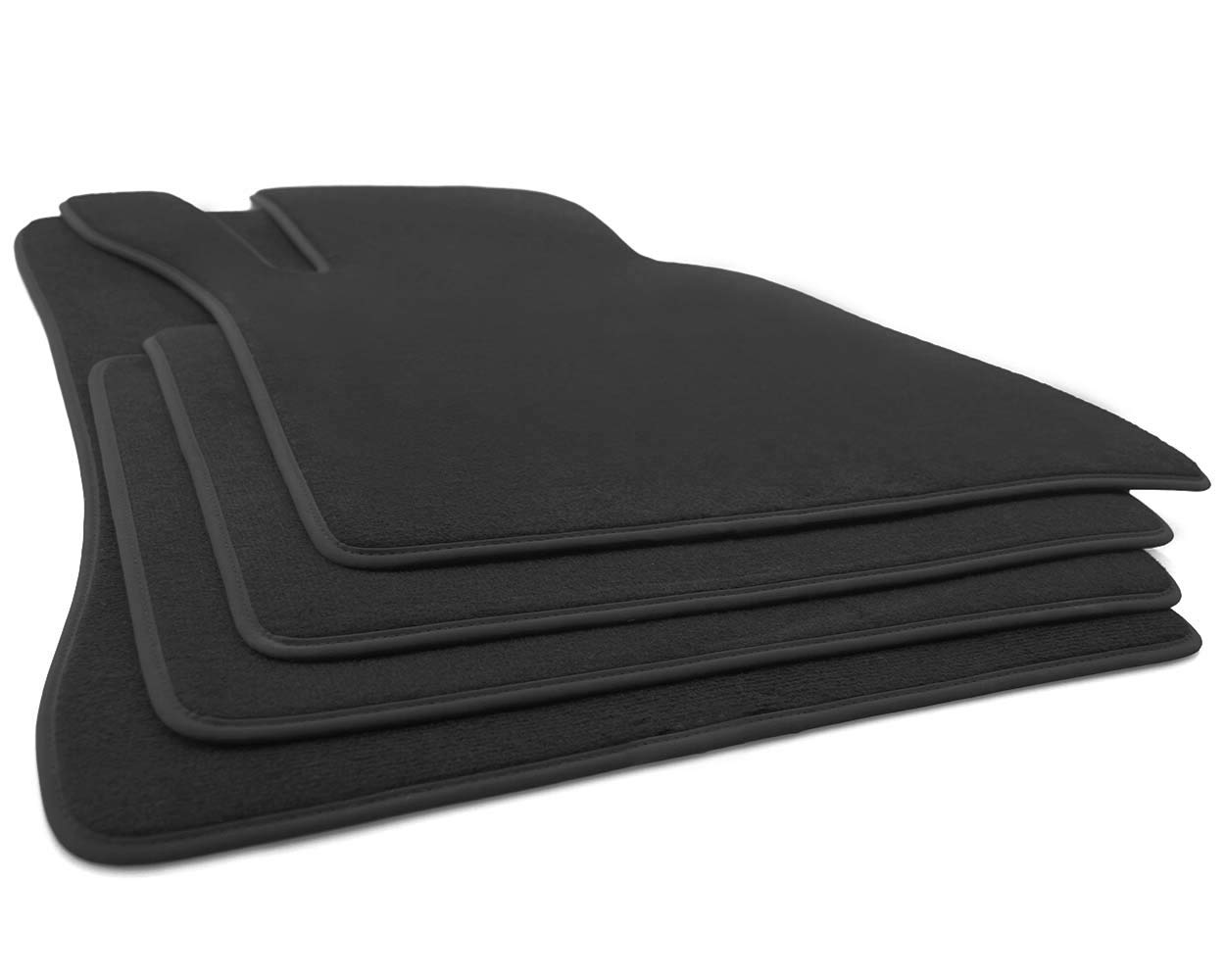 kh Teile Fußmatten W126 Limouisine Original Premium Qualität Automatten Velours 4-teilig schwarz von kh Teile