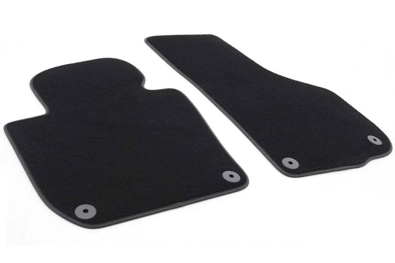 kh Teile Fußmatten passend bei Superb 2 II 3T Premium Velours Automatten 2-teilig vorn schwarz von kh Teile