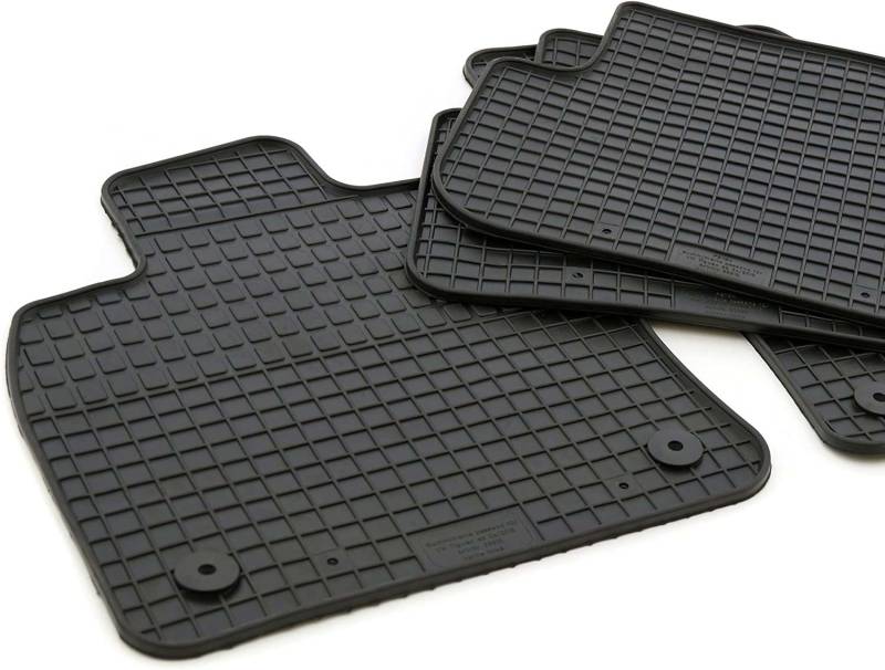 kh Teile Gummimatten passend für Tiguan II Gummi Fußmatten 4-teilig schwarz von kh Teile