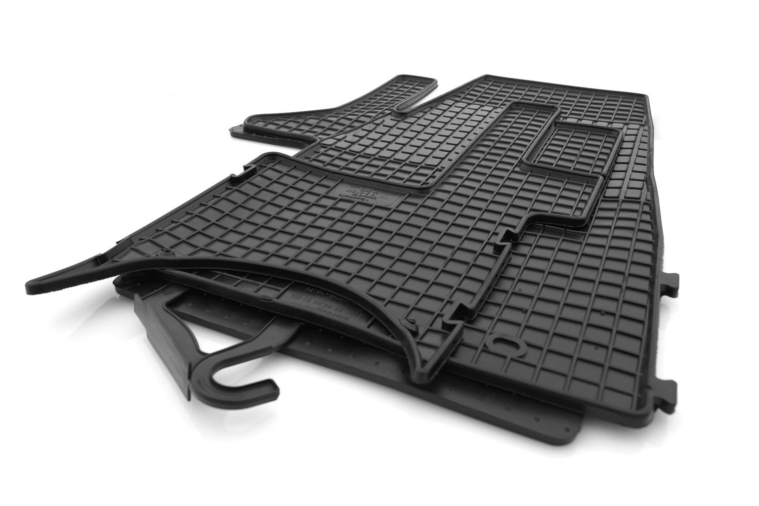 kh Teile Gummimatten passend für T5 T6 Gummi Fußmatten 3-teilig schwarz von kh Teile