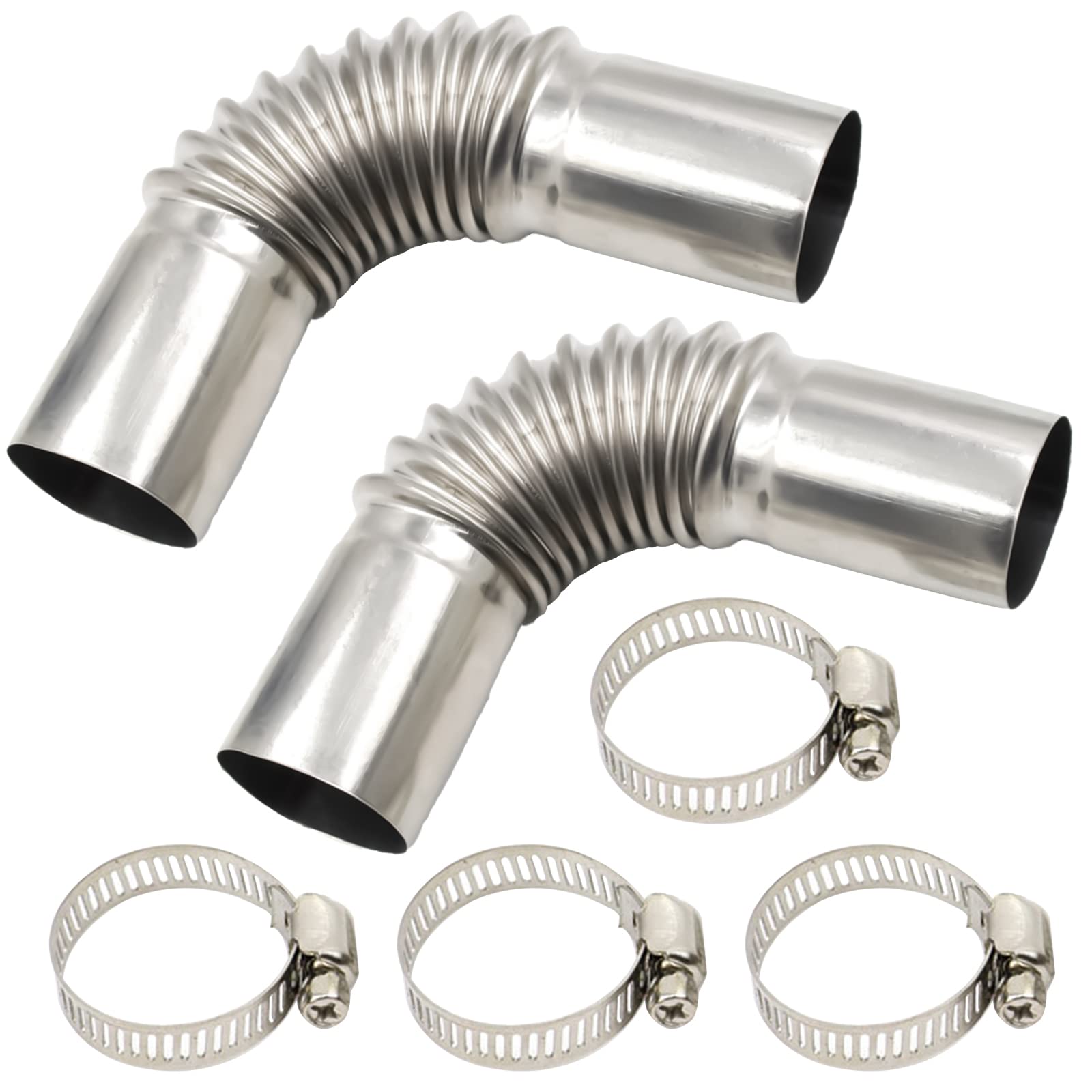 2 Stück Edelstahl Abgasrohr Winkelverbinder, 24MM GasEntlüftungsschlauch Abgasrohr Standheizung Standheizung für Stromerzeuger Diesel Heizung, mit 2 Clips 2 Stück Edelstahl Abgasrohr Winkelverbinder, 24MM GasEntlüftungsschlauch Abgasrohr Standheizung Standheizung für Stromerzeuger Diesel Heizung, mit 2 Clips von kingsea