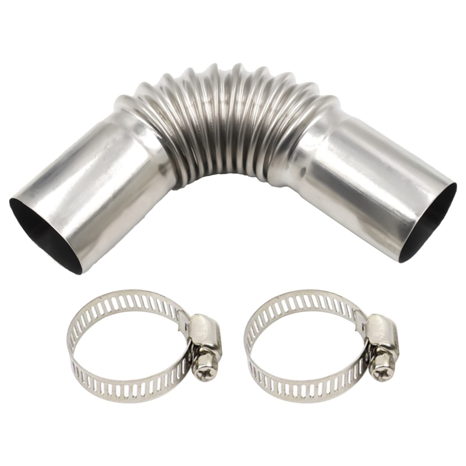 Edelstahl Abgasrohr Winkelverbinder, 24MM GasEntlüftungsschlauch Abgasrohr Standheizung Standheizung für Stromerzeuger Diesel Heizung, mit 2 Clips Edelstahl Abgasrohr Winkelverbinder, 24MM GasEntlüftungsschlauch Abgasrohr Standheizung Standheizung für Stromerzeuger Diesel Heizung, mit 2 Clips von kingsea
