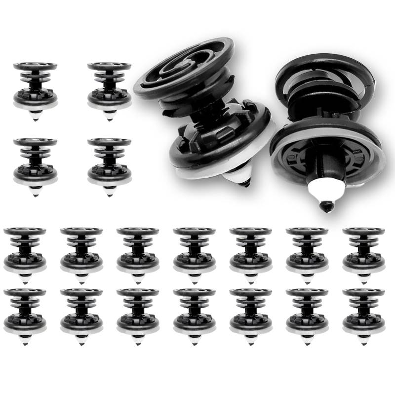 20 Stück Schwarz Türverkleidungen Befestigungs Clips, Klammern Türverkleidungs Clips, Befestigung Türverkleidungs Clips, Auto Universal Auto Clips, Kunststoff Auto Befestigung Clips von kitudaty
