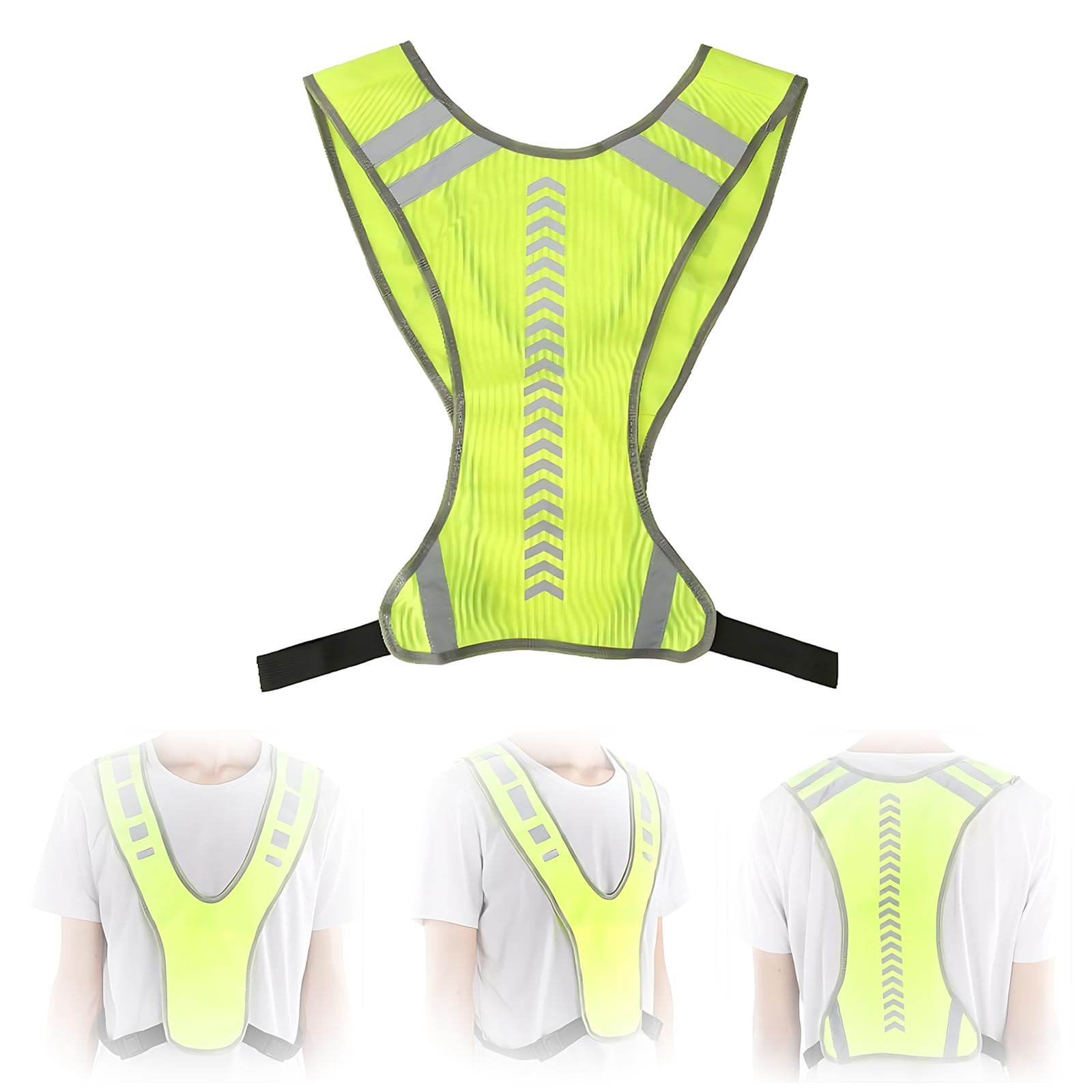 kitudaty Reflektorband Sicherheitsweste, Warnweste Kinder Erwachsene mit verstellbaren elastischen Trägern, Flexibel Einstellbar Sicherheitsweste Fahrrad für Laufen Joggen Radfahren Damen Herren kitudaty Reflektorband Sicherheitsweste, Warnweste Kinder Erwachsene mit verstellbaren elastischen Trägern, Flexibel Einstellbar Sicherheitsweste Fahrrad für Laufen Joggen Radfahren Damen Herren von kitudaty