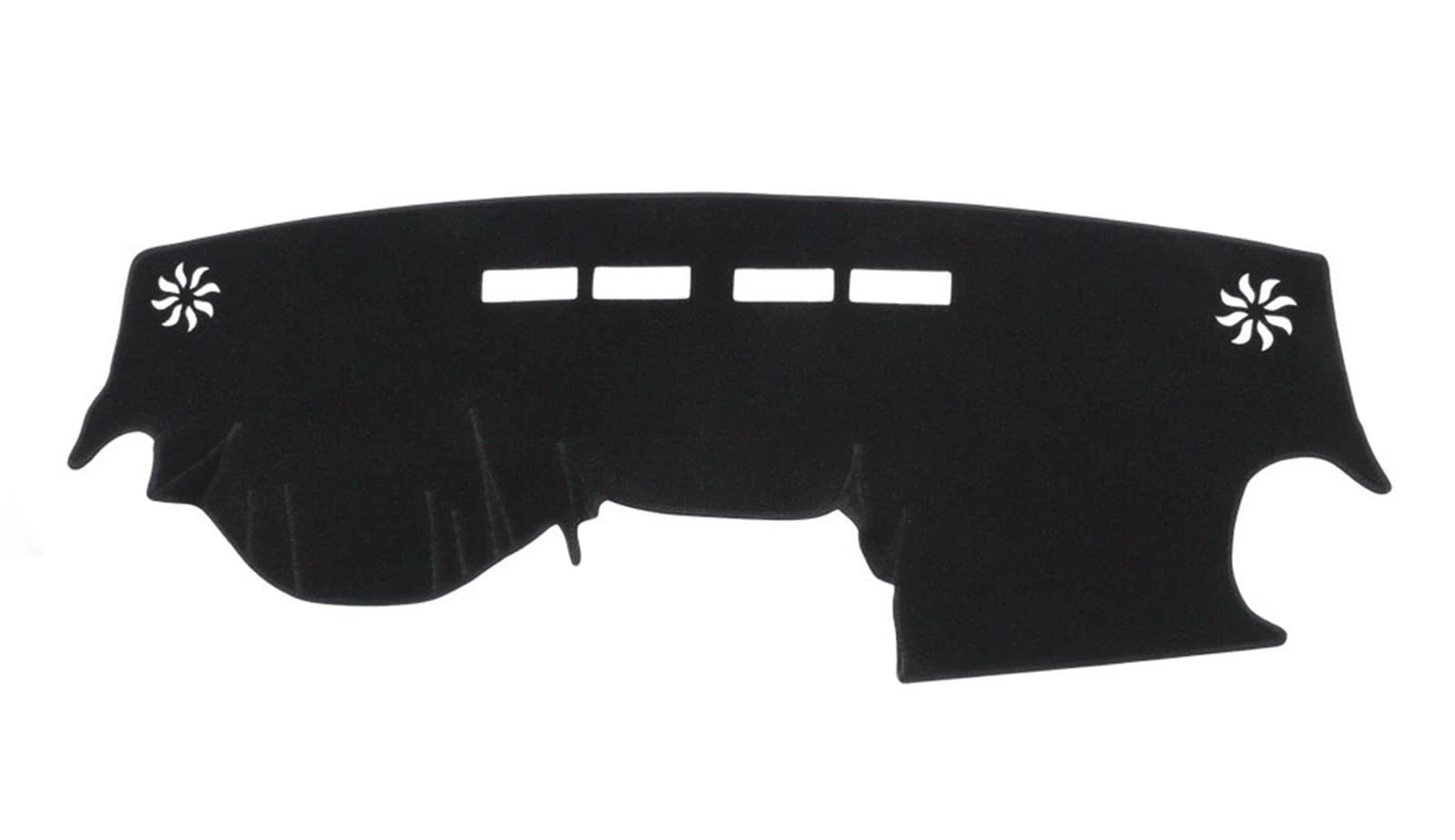 Auto Dash Mat Für Dacia Spring Electric EV 2019 2020 2021 2022 2023 Auto Armaturenbrett Matte Sonnenschirm Schutzteppich Armaturenbrett-Matte Auto Armaturenbrett Abdeckung(LHD Black) von kjjukrhfs