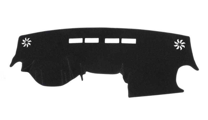 Auto Dash Mat Für Dacia Spring Electric EV 2019 2020 2021 2022 2023 Auto Armaturenbrett Matte Sonnenschirm Schutzteppich Armaturenbrett-Matte Auto Armaturenbrett Abdeckung(LHD Black) von kjjukrhfs