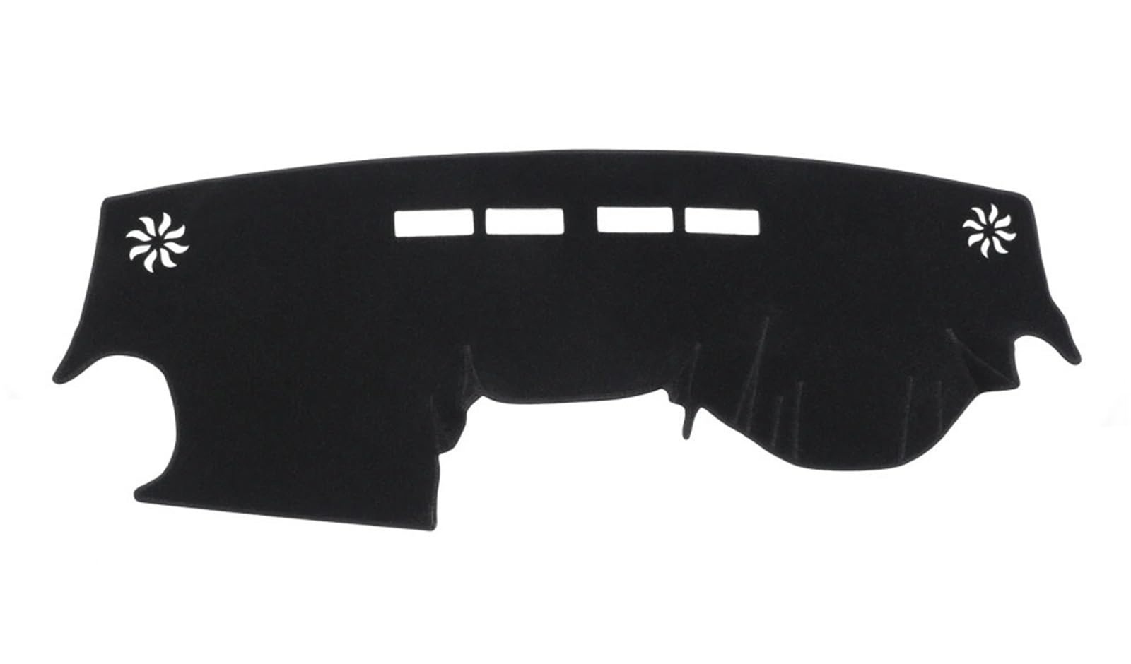 Auto Dash Mat Für Dacia Spring Electric EV 2019 2020 2021 2022 2023 Auto Armaturenbrett Matte Sonnenschirm Schutzteppich Armaturenbrett-Matte Auto Armaturenbrett Abdeckung(RHD Black) von kjjukrhfs