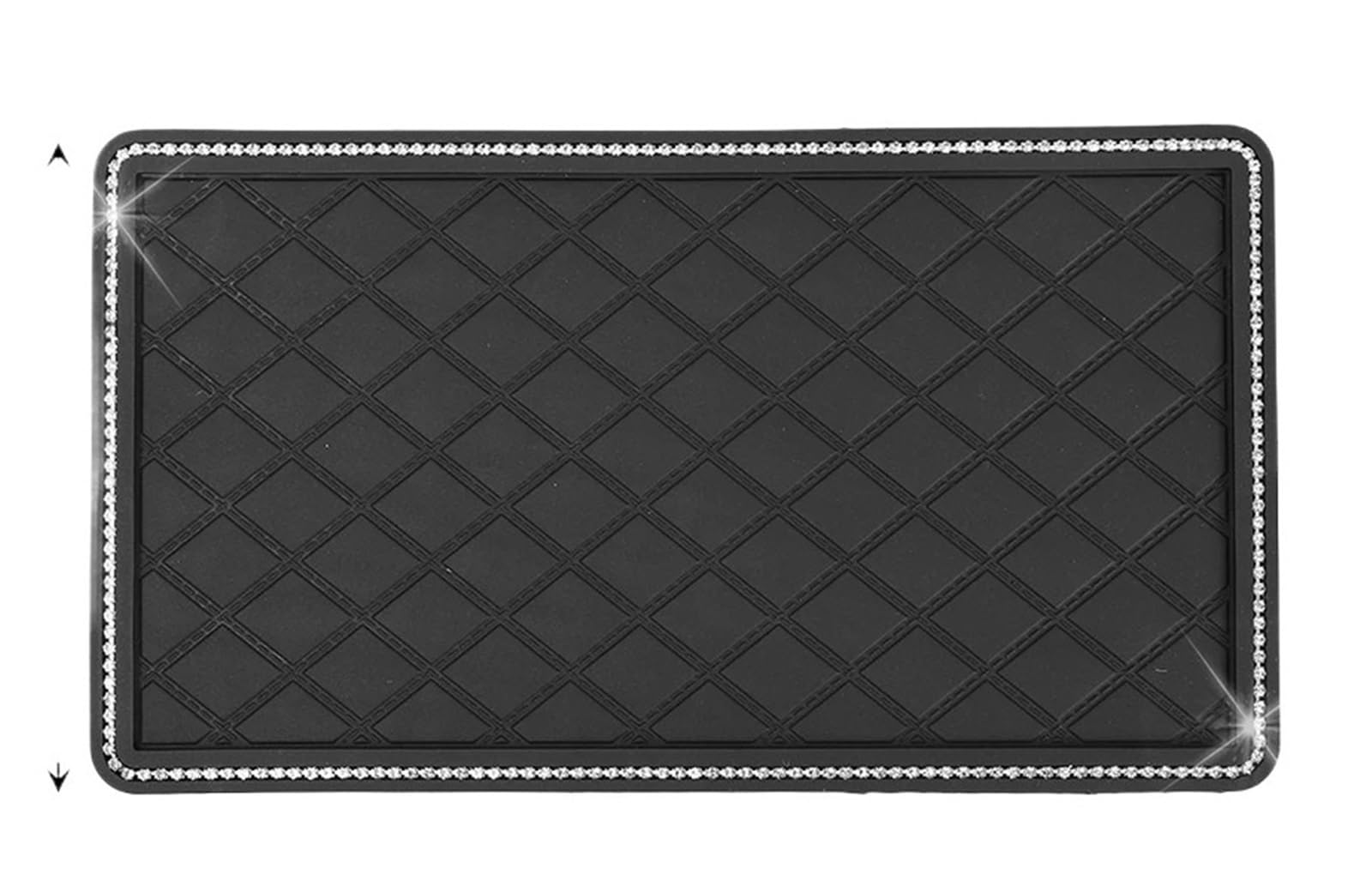 Auto Dash Mat Für Telefon Schlüssel Sonnenbrille Lagerung Organizer Auto Dashboard Anti-Rutsch-Matte Diamant Dekoration Auto Innen Pad Auto Armaturenbrett Abdeckung(M with Rhinestone) von kjjukrhfs
