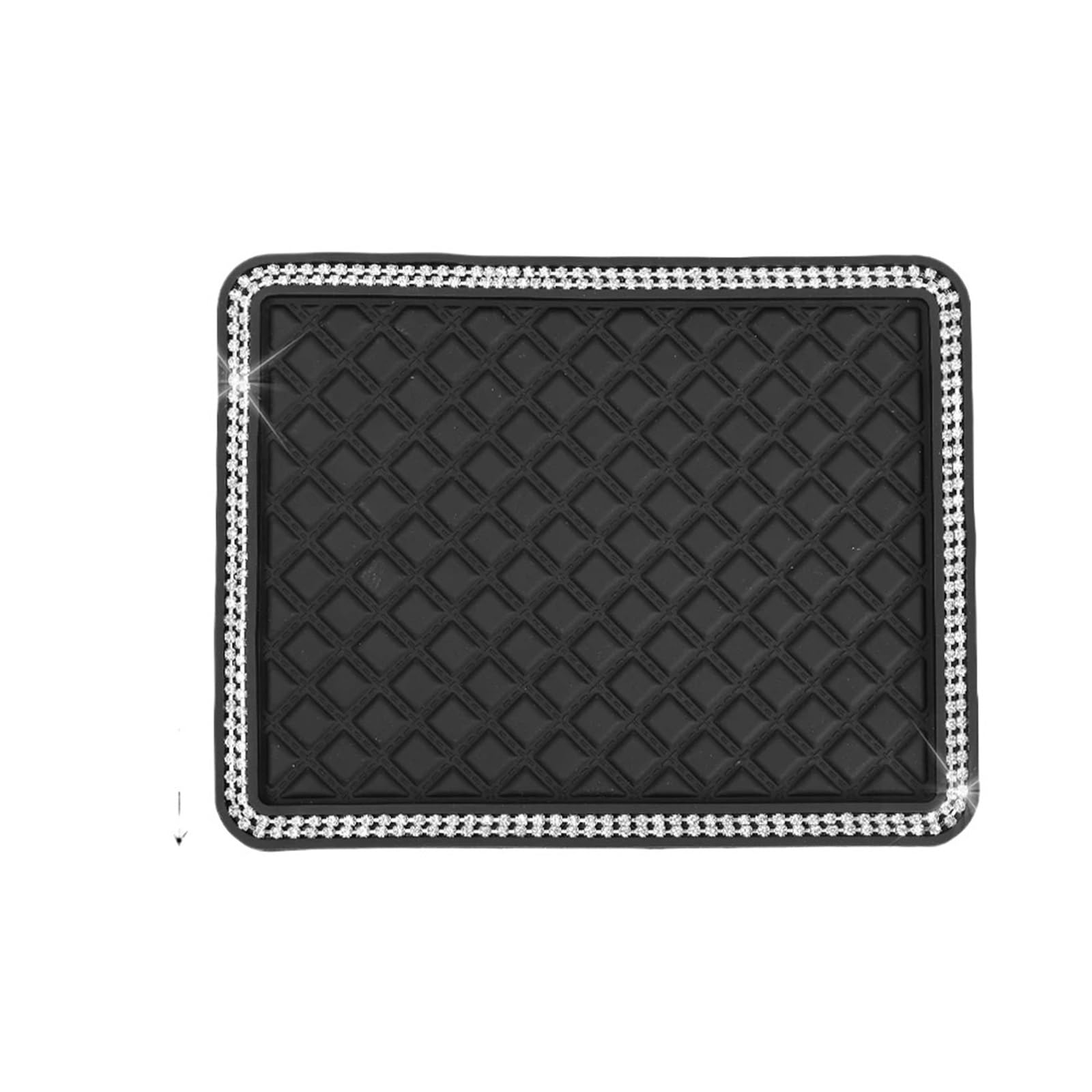 Auto Dash Mat Für Telefon Schlüssel Sonnenbrille Lagerung Organizer Auto Dashboard Anti-Rutsch-Matte Diamant Dekoration Auto Innen Pad Auto Armaturenbrett Abdeckung(S with Rhinestone) von kjjukrhfs