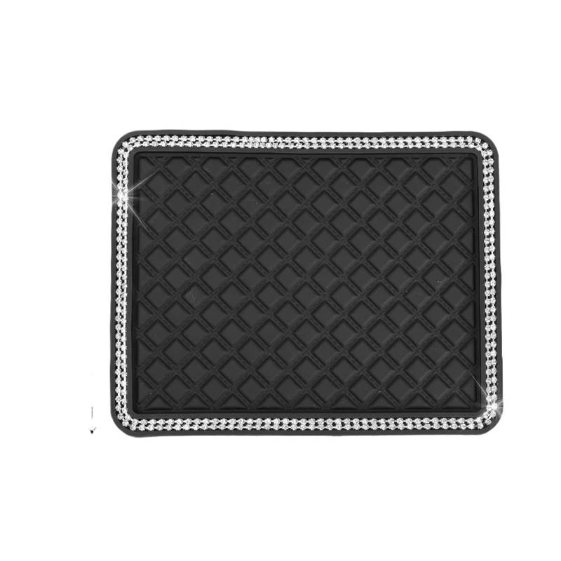 Auto Dash Mat Für Telefon Schlüssel Sonnenbrille Lagerung Organizer Auto Dashboard Anti-Rutsch-Matte Diamant Dekoration Auto Innen Pad Auto Armaturenbrett Abdeckung(S with Rhinestone) von kjjukrhfs