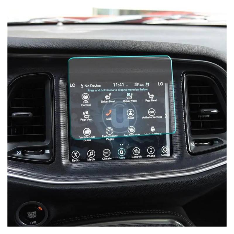 Auto Navi Folie Für Dodge Für Challenger 2015-2020 Auto GPS Navigation Film LCD Bildschirm Gehärtetes Glas Screen Protector Auto Displayschutzfolie von kjjukrhfs