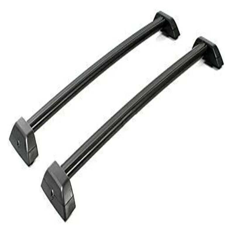 Dachreling Dachträger Für Hummer Für H3 2006-2010 2PcsAluminum Schwarz Dach Reling Racks Kreuz Bars Querstangen Dachträger Gepackträger von kjjukrhfs