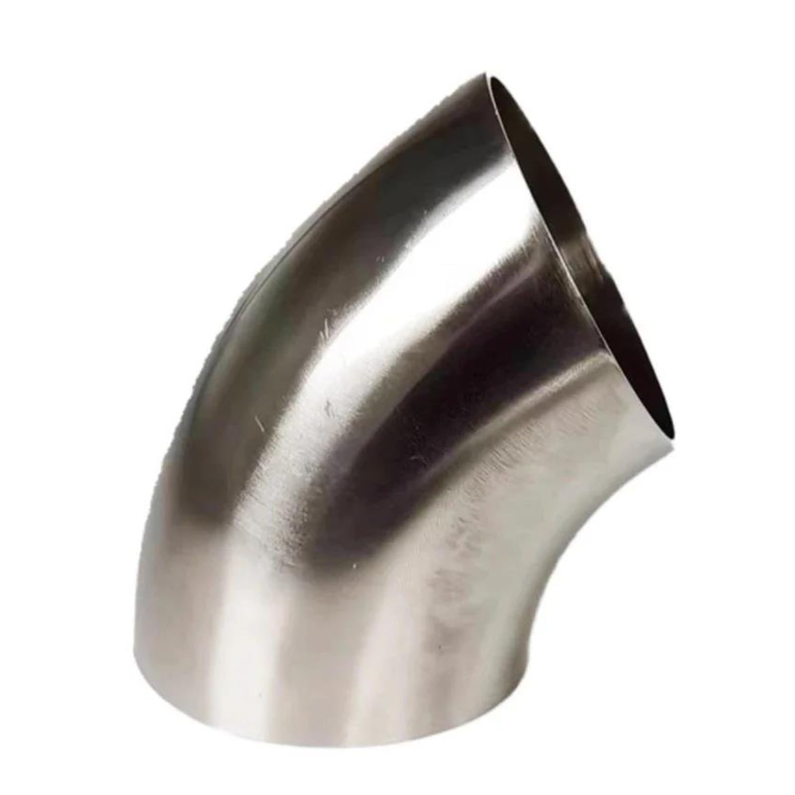 Endrohr 19/25/32/38/45/51/57/63/76 Mm 304 Edelstahl Sanitärschweißung 30/45/60/90 Grad Winkelrohrverschraubung Auspuff Endrohr(45mm x 1.5mm) von kjjukrhfs