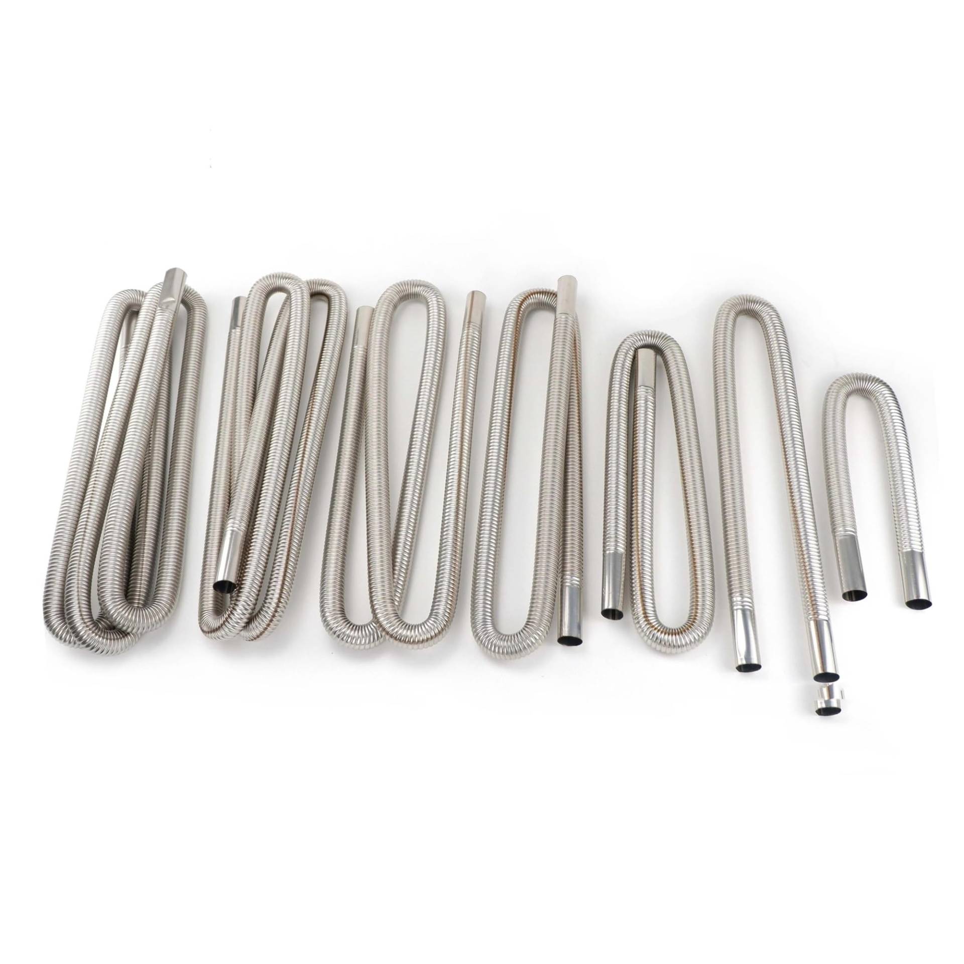 Endrohr 60 cm 100 cm 120 cm 150 cm 200 cm 250 cm 300 cm Luft Diesel Standheizung Edelstahl Auspuffrohr Rohr Gasentlüftungsschlauch Auto LKW Van Auspuff Endrohr(Double Layer) von kjjukrhfs