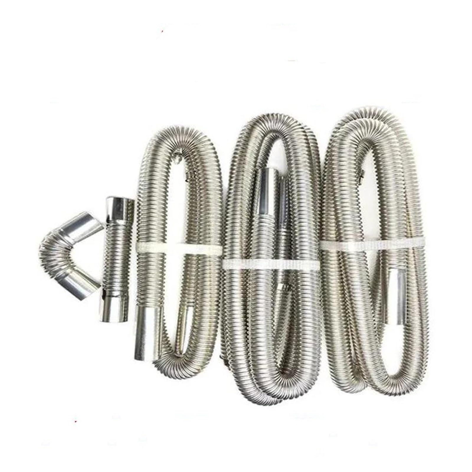 Endrohr 60 cm 120 cm 200 cm 300 cm Luft Diesel Standheizung Edelstahl Auspuffrohr Gasentlüftungsschlauch Mit Schlauchklemme Für Autoheizung Auspuff Endrohr(PYG-60cm) von kjjukrhfs