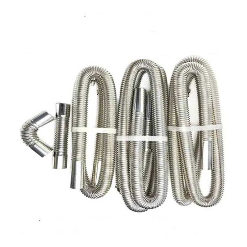 Endrohr 60 cm 120 cm 200 cm 300 cm Luft Diesel Standheizung Edelstahl Auspuffrohr Gasentlüftungsschlauch Mit Schlauchklemme Für Autoheizung Auspuff Endrohr(PYG-60cm) von kjjukrhfs