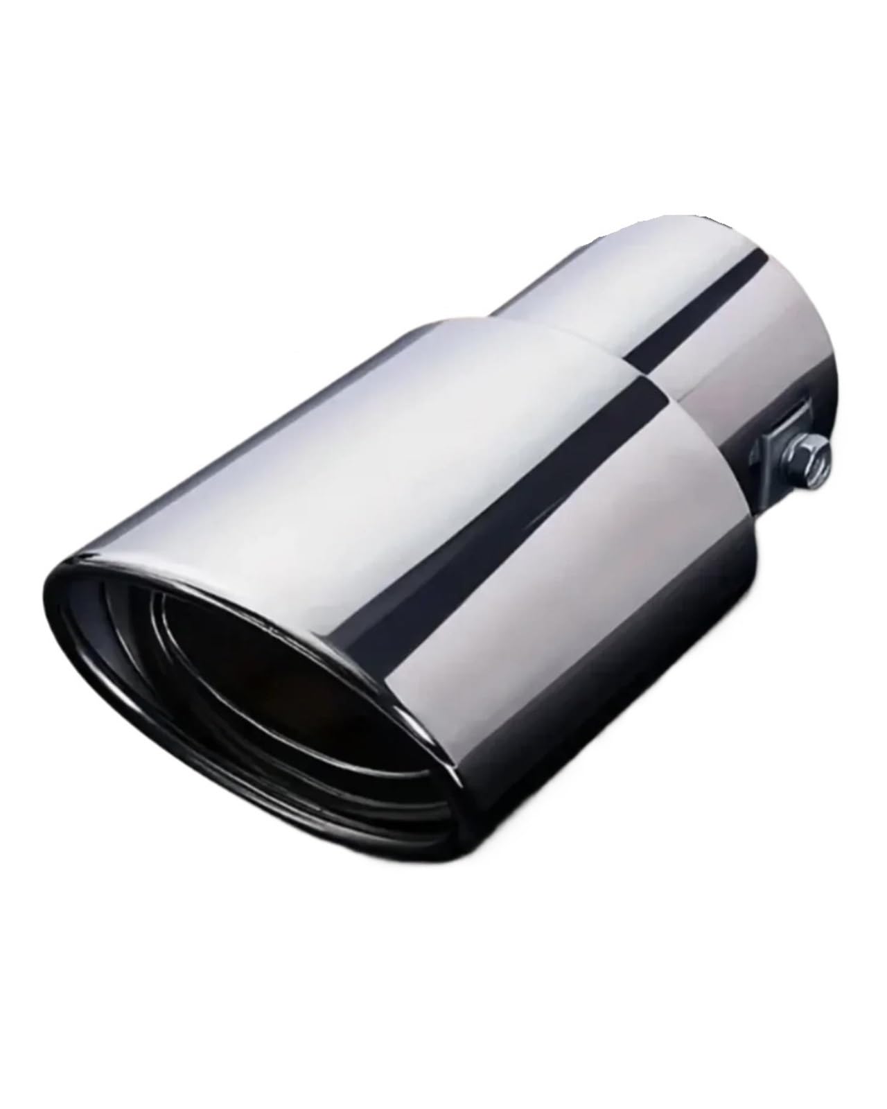 Endrohr Auto-Auspuffspitze Hintere Modifikationsteile Universelle Schwarze Auspuffspitze Edelstahl Rundes Endrohr Autozubehör Auspuff Endrohr(Curved-Blue) von kjjukrhfs