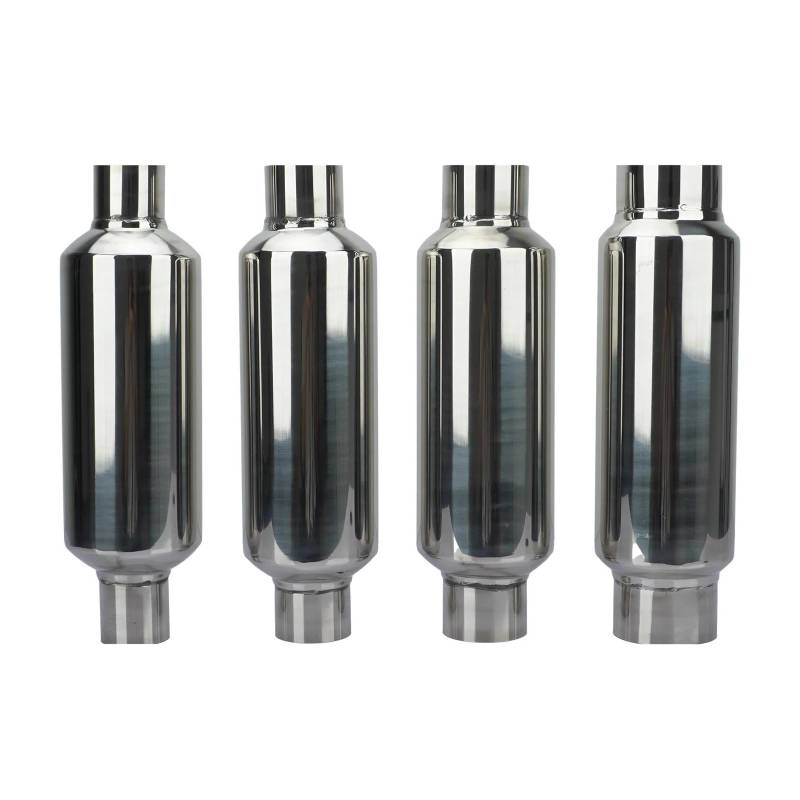 Endrohr Autozubehör Abgasanlagen Auspuffausschnitt Schalldämpfer High-Flow-Schalldämpferspitze Edelstahl-Fluchtrohr 2 2,25 2,5 3'' Schalldämpfer Auspuff Endrohr(63x101x63) von kjjukrhfs
