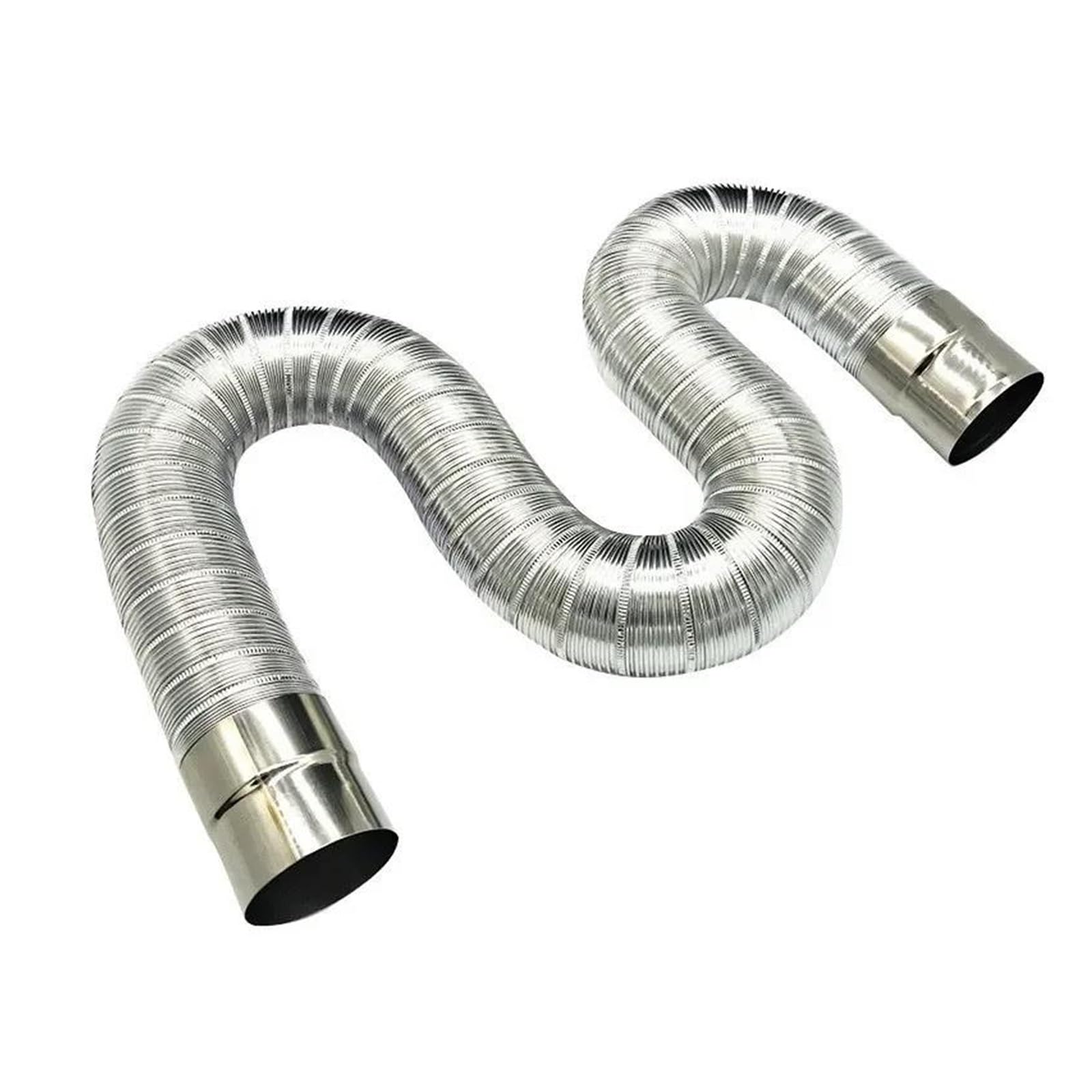 Endrohr Feuerfester Gas-Warmwasserbereiter Edelstahl 60–150 Mm Aluminium Starker Universal-Auspuff Verlängerungsrohrlänge des Auto-Ansaugrohrs Auspuff Endrohr(Diameter 6cm) von kjjukrhfs